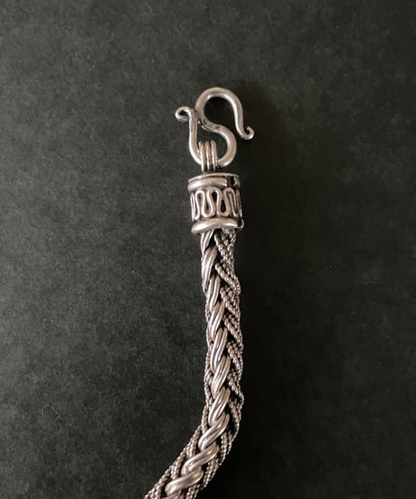 Europe vintage fox tail chain silver bracelet
