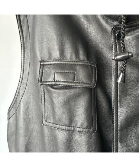 90s Leather Vest