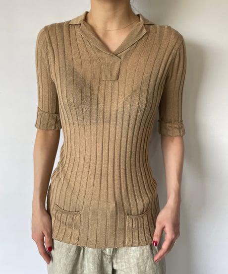 Summer knit polo