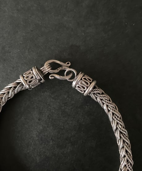 Europe vintage fox tail chain silver bracelet
