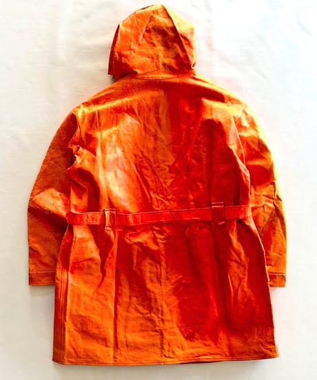 80s Europe orange coat
