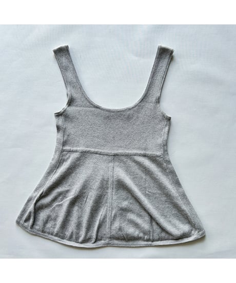 Peplum Knit Tank Top