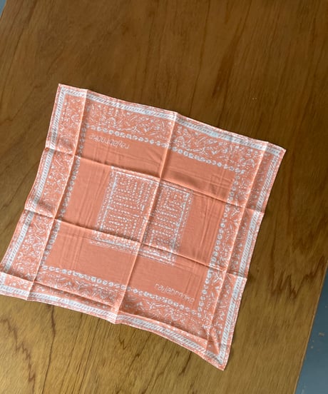 rajabrooke "BATIK WAU HANDKERCHIEF"  salmon pink