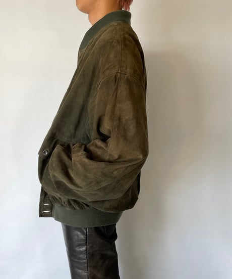 90s europe Suede Jacket