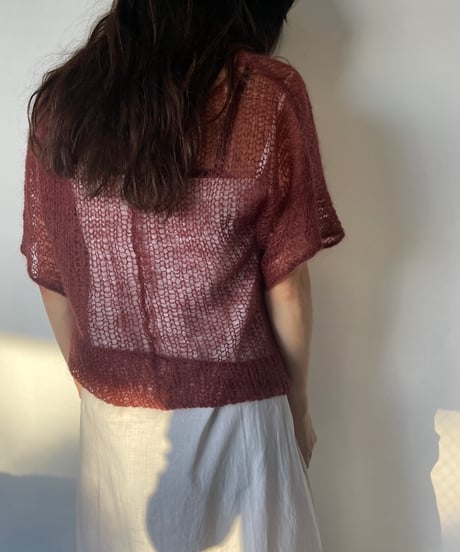 Net knit tops