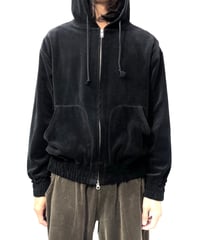 ANDER "VELOUR ZIP HOODIE"