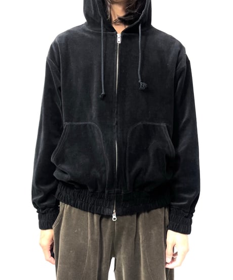 ANDER "VELOUR ZIP HOODIE"
