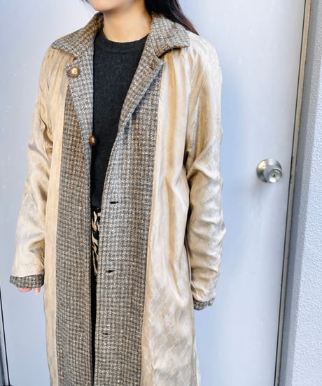 80s  L.L.Bean tweed wool coat