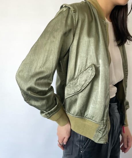 euro vintage satin MA-1