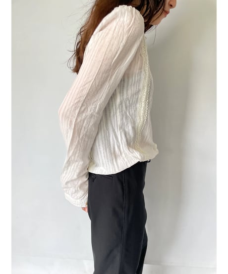 Chloe no collar shirts blouse