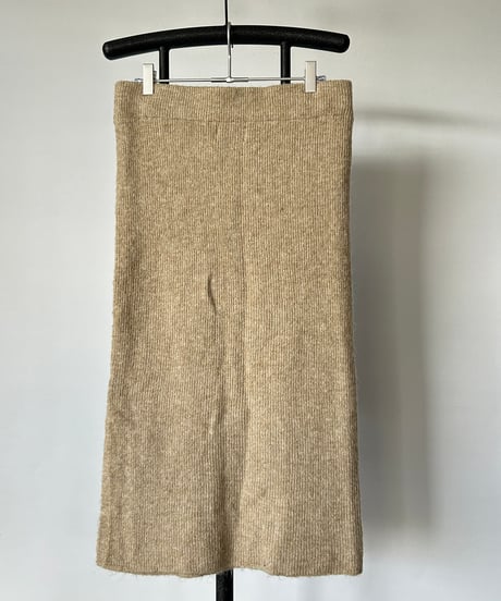Vintage Wool Slit Skirt
