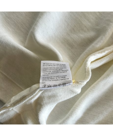 Dead stock cotton knit polo cardigan
