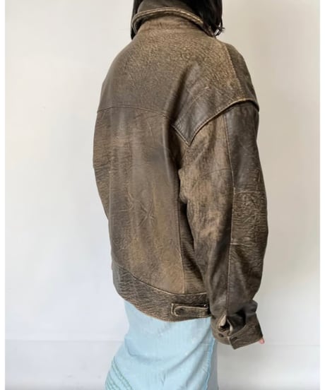 deer skin leather jacket