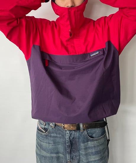 97s Patagonia Pneumatic Pullover "red×purple" S