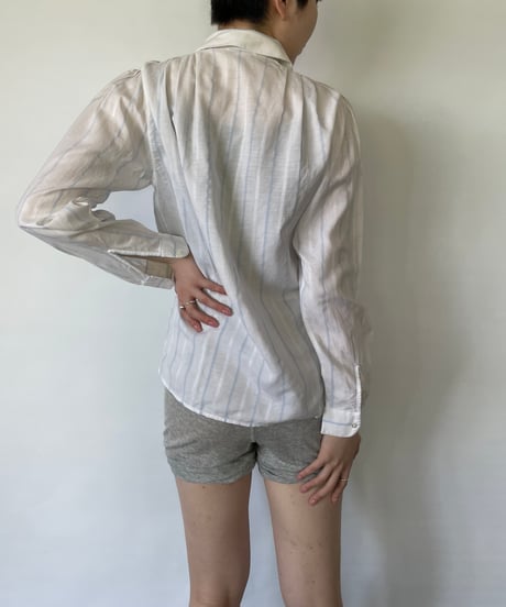 MADE IN ITALY　stripe shirt