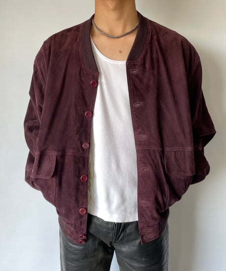 80s  europe Suede Blouson