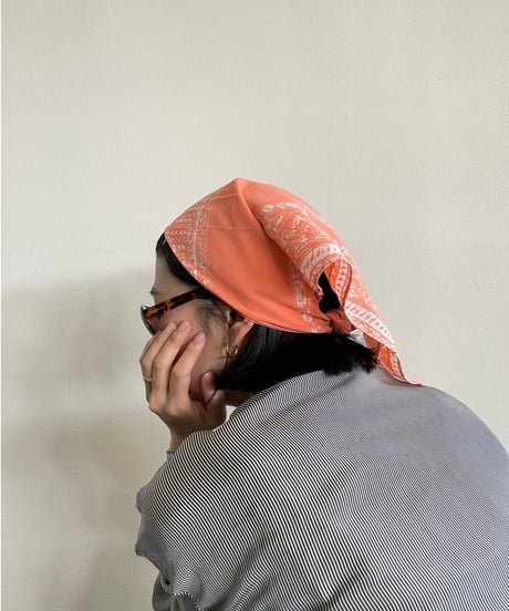 rajabrooke "BATIK WAU HANDKERCHIEF"  salmon pink