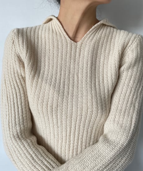 ARMANI collared knit