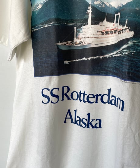 DEAD STOCK 90s "SS Rotterdam Alaska" s/s tee M