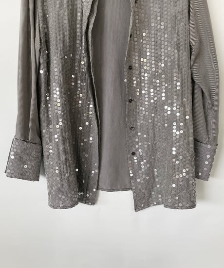 MADE IN ITALY sequins shirt