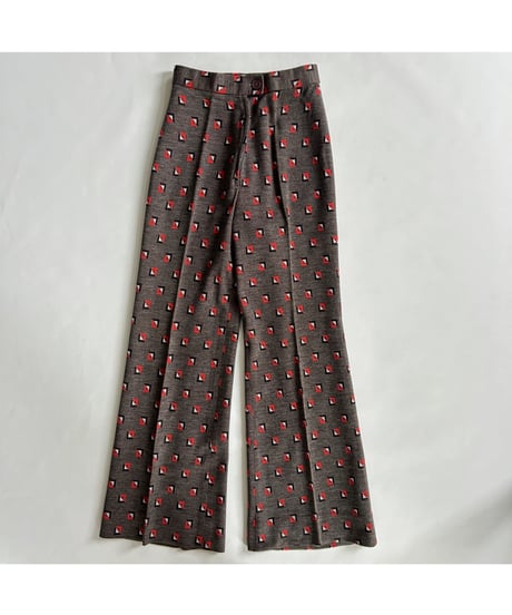 Geometric pattern pants
