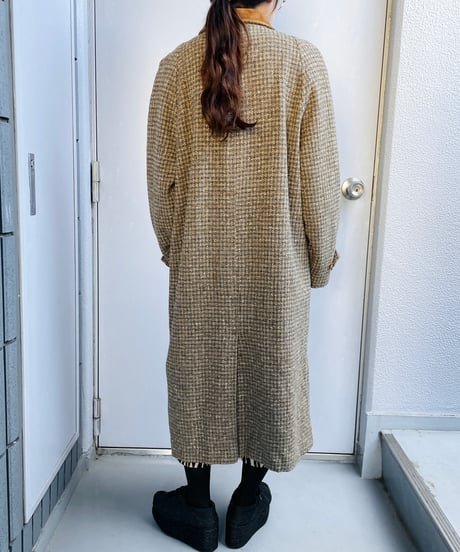 80s  L.L.Bean tweed wool coat