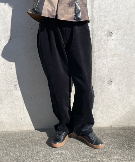 COMFORTABLE REASON "Brushed Lining Cords Slacks"