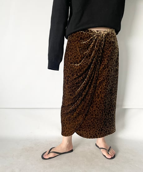 Ralph Lauren leopard silk skirt