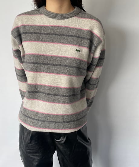 LACOSTE Border Knit