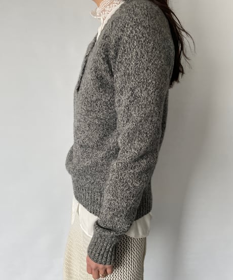 Europevintage Henley neck knit