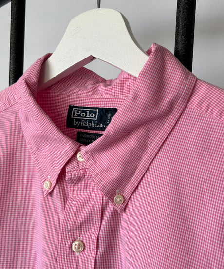 90s Ralph Lauren Gingham check s/s shirt 44