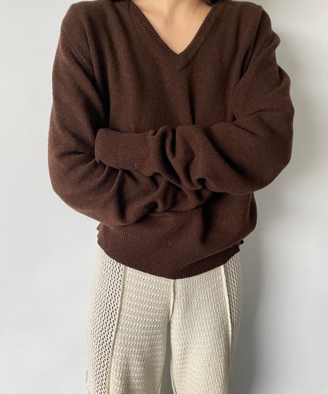70s V-neck Knit