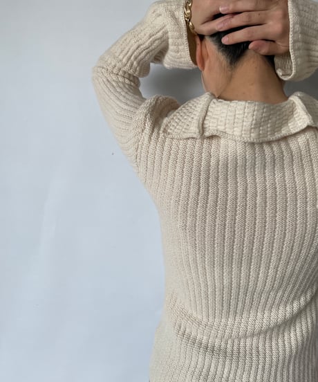 ARMANI collared knit