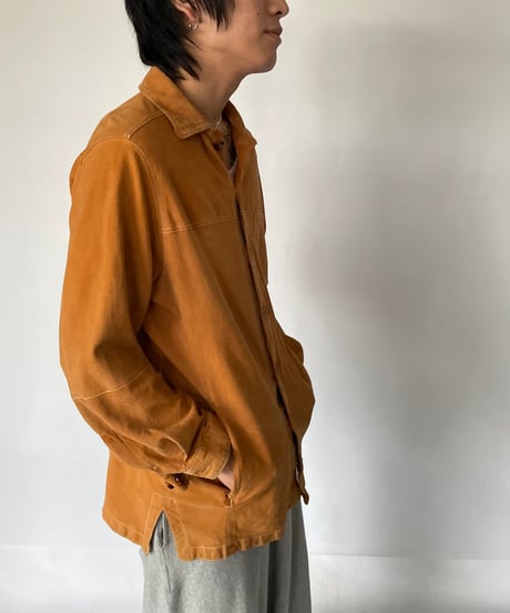 80s Vintage GOAT SUEDE LEATHER Shirt