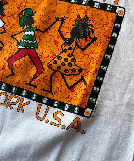 DEAD STOCK 90s "HARLEM NY" s/s tee MADE IN USA