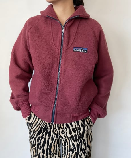 80s patagonia fleece / bordeaux