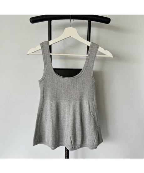 Peplum Knit Tank Top