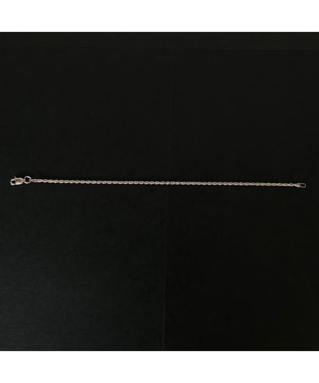 Vintage ITALY 925 Rope chain bracelet　①