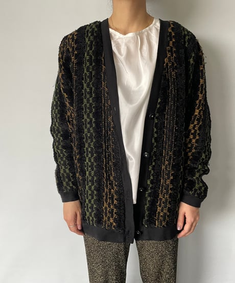 euro vintage design knit cardigan