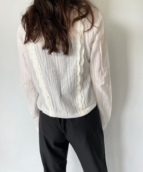 Chloe no collar shirts blouse