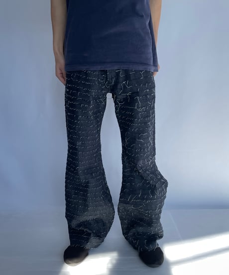 NAM "TRUMPET PANTS" (FRINGE DENIM)