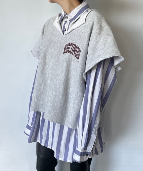 80s cut off sweat shirt