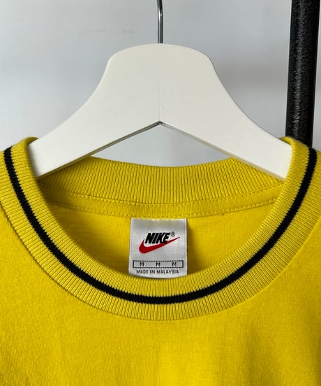 dead stock "90s NIKE Line Rib" s/s tee M