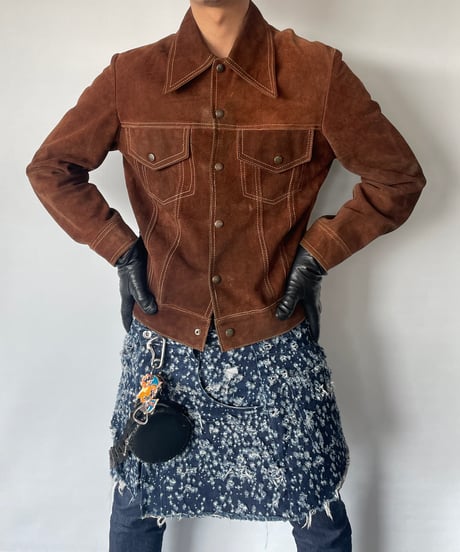 70s Suede Trucker Jacket