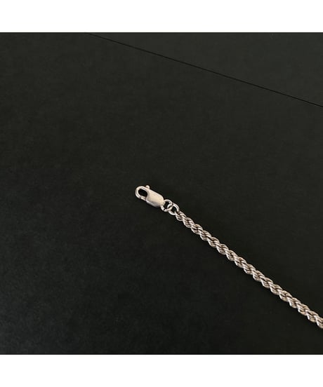 Vintage ITALY 925 Rope chain bracelet ②