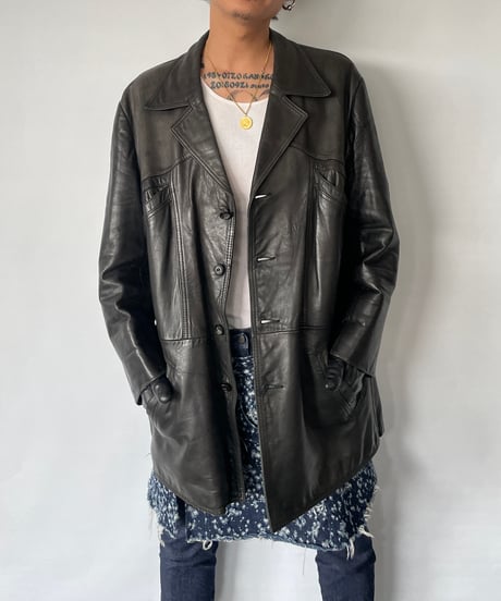 Fourman Leather Car Coat