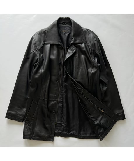 Vintage Leather Car Coat