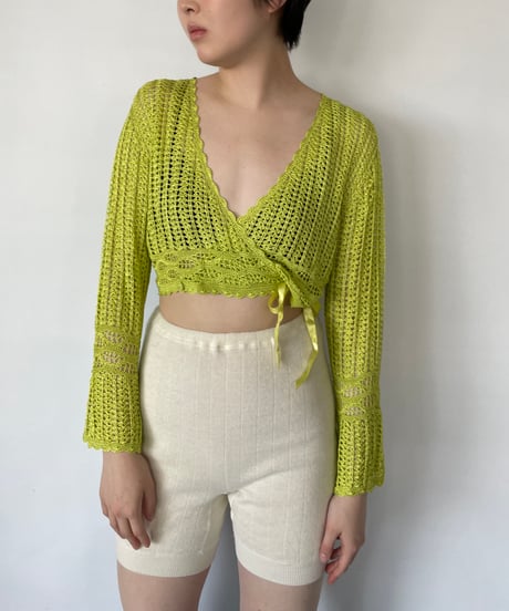 Crochet knit cardigan