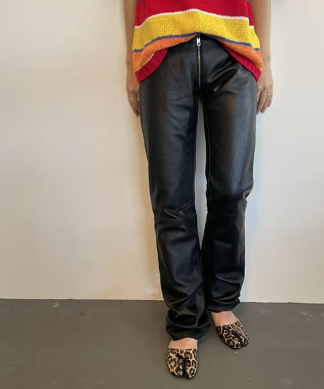DEAD STOCK 90-00s leather pants XS