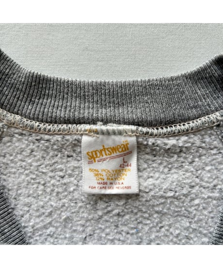 70s~80s "Sportswear" Sweat Grey